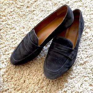 JCrew Suede Penny Loafers